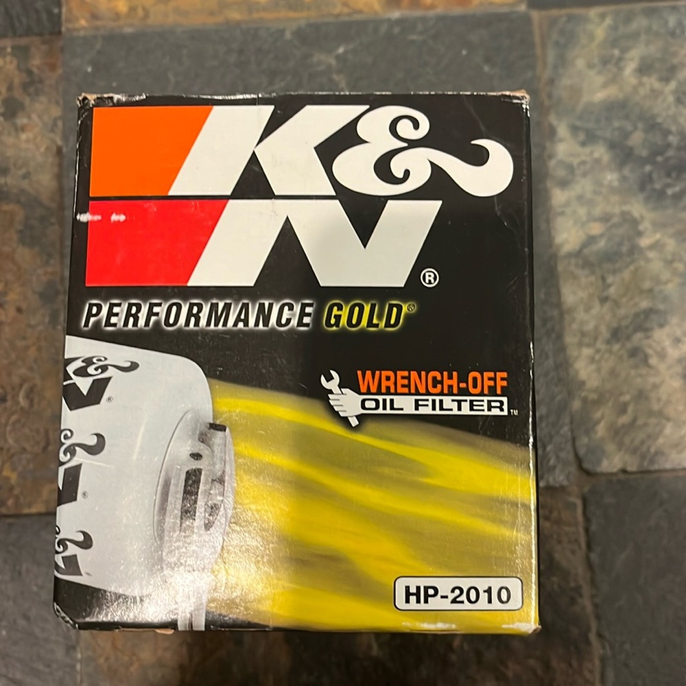 New in Box K&N wrench-off Oil filter. HP-2010